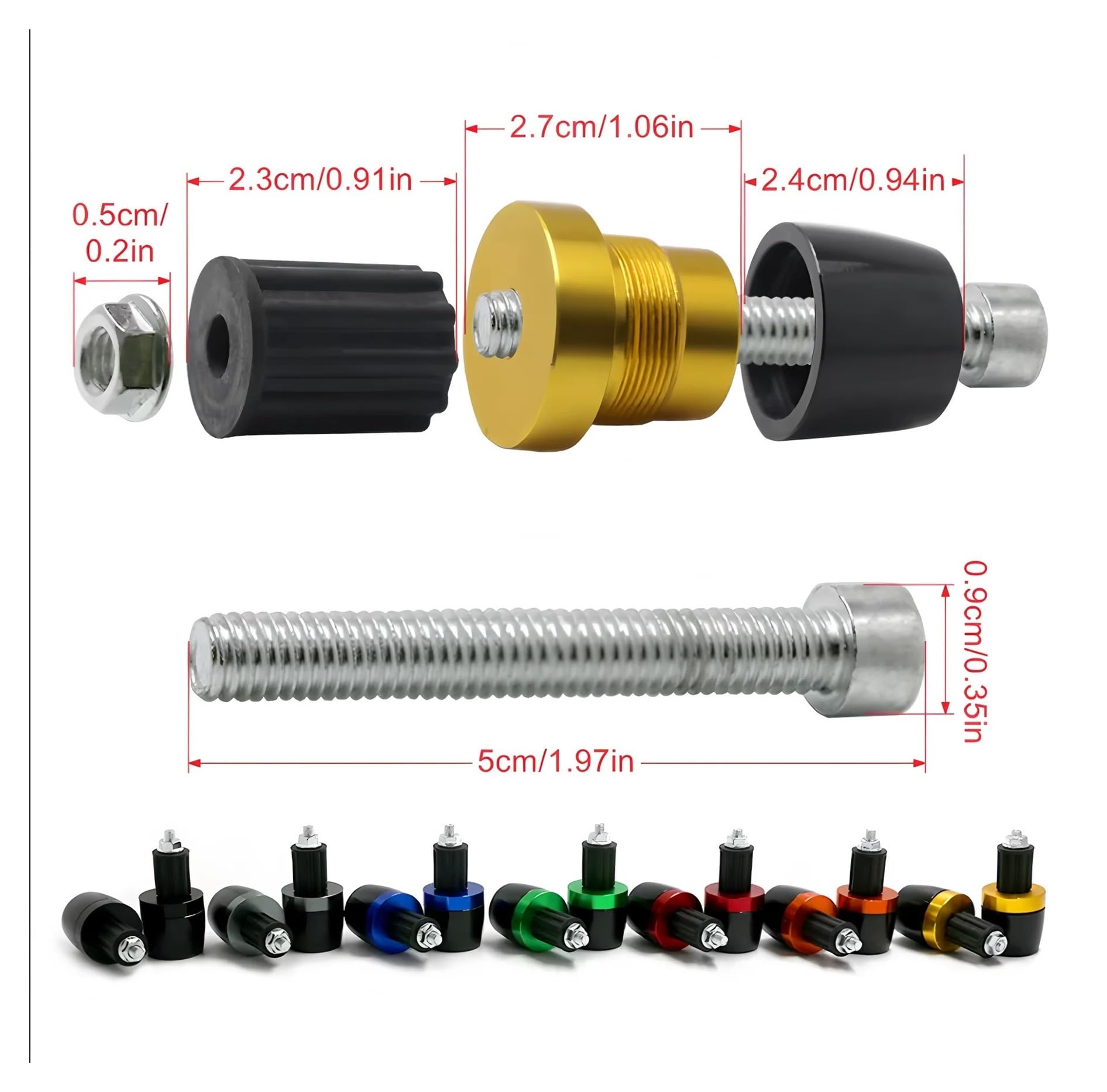 Accessori Per Moto Manopole Manubrio Tappi Terminali Manubrio Per Kaw&asaki Z900 Z1000 Z400 Z650 Z800 Z750 ZRX1200R ZXR6R Manubrio Blocco Tappos