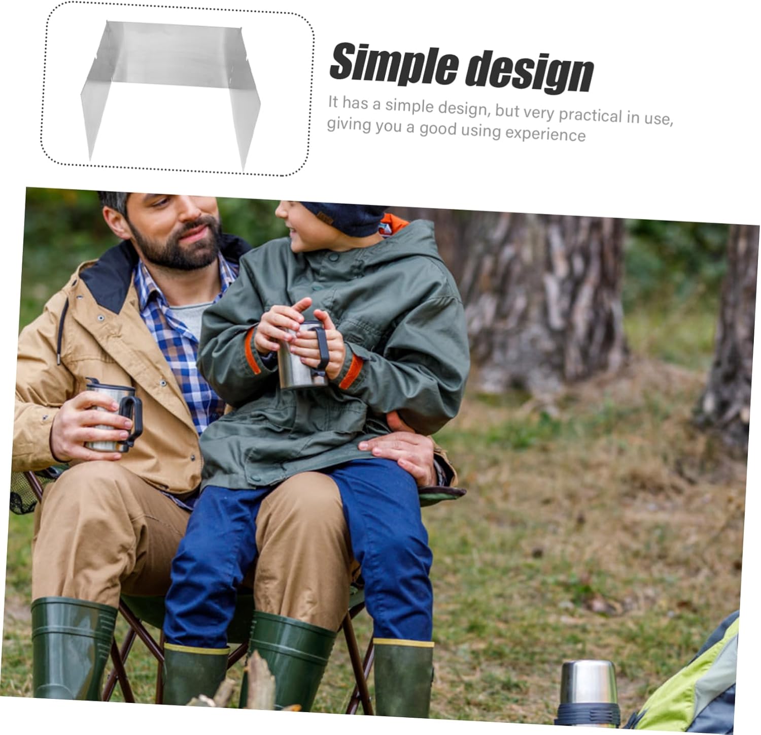 3pieces Stove Windscreen Outdoor Windshield Windproof for Camping Outdoor Cooking Fire Pit Cover Easy Folding Feature