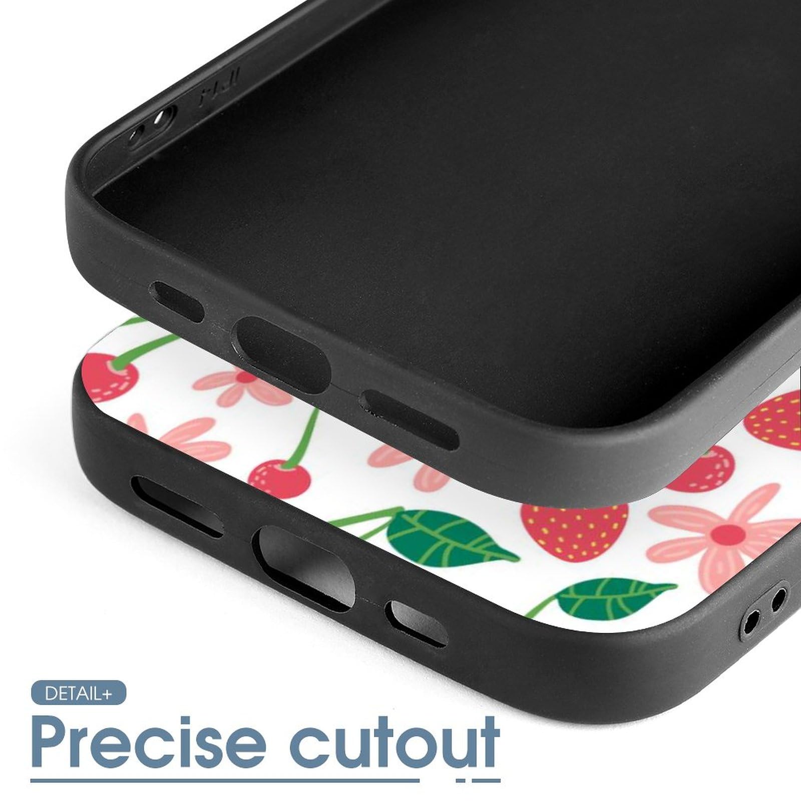 Amazon.co.jp: iPhoneXR ケース いちご柄 苺柄 イチゴ柄 【全