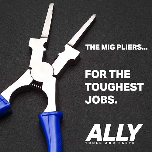 Miniatura 5 de ALLY Tools - Alicates de soldadura MIG multifuncionales profesionales de 8 pulgadas antioxidantes, fiables y duraderos