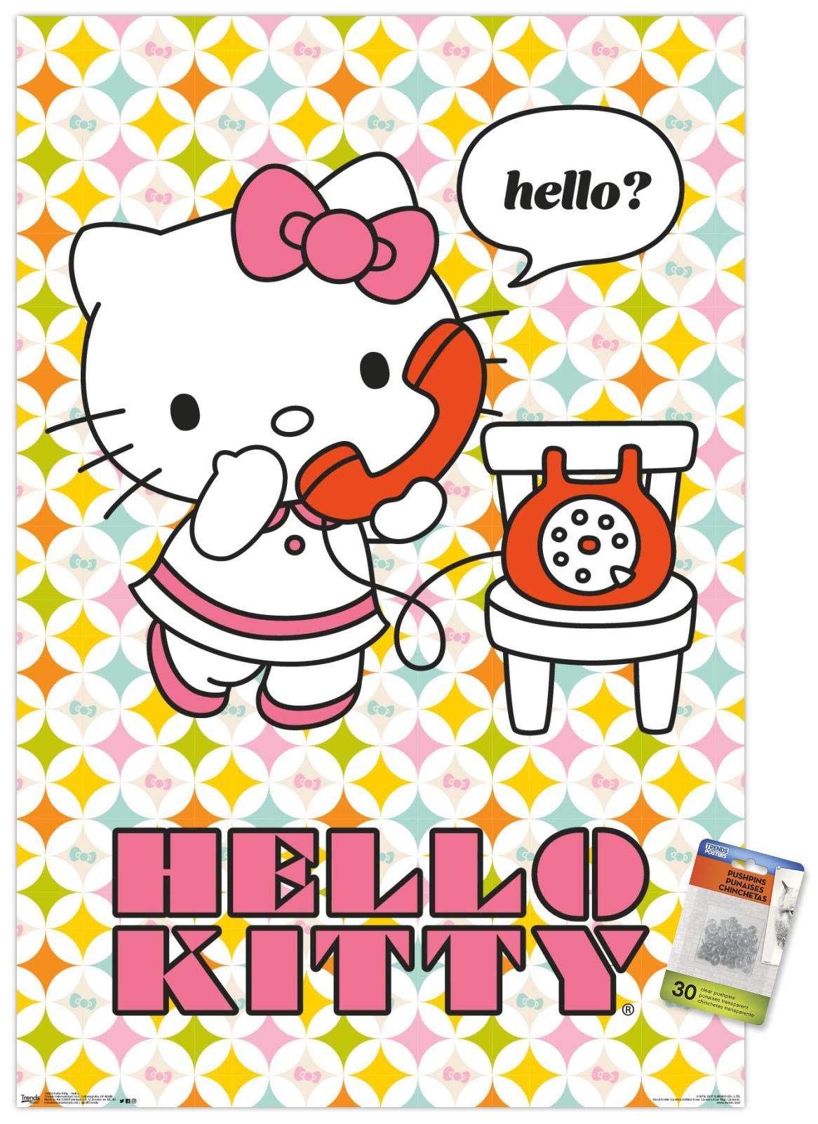 HelloKitty キティちゃん ポスター Amazon.co.jp: ハローキティ ハローキティ 壁掛けポスター