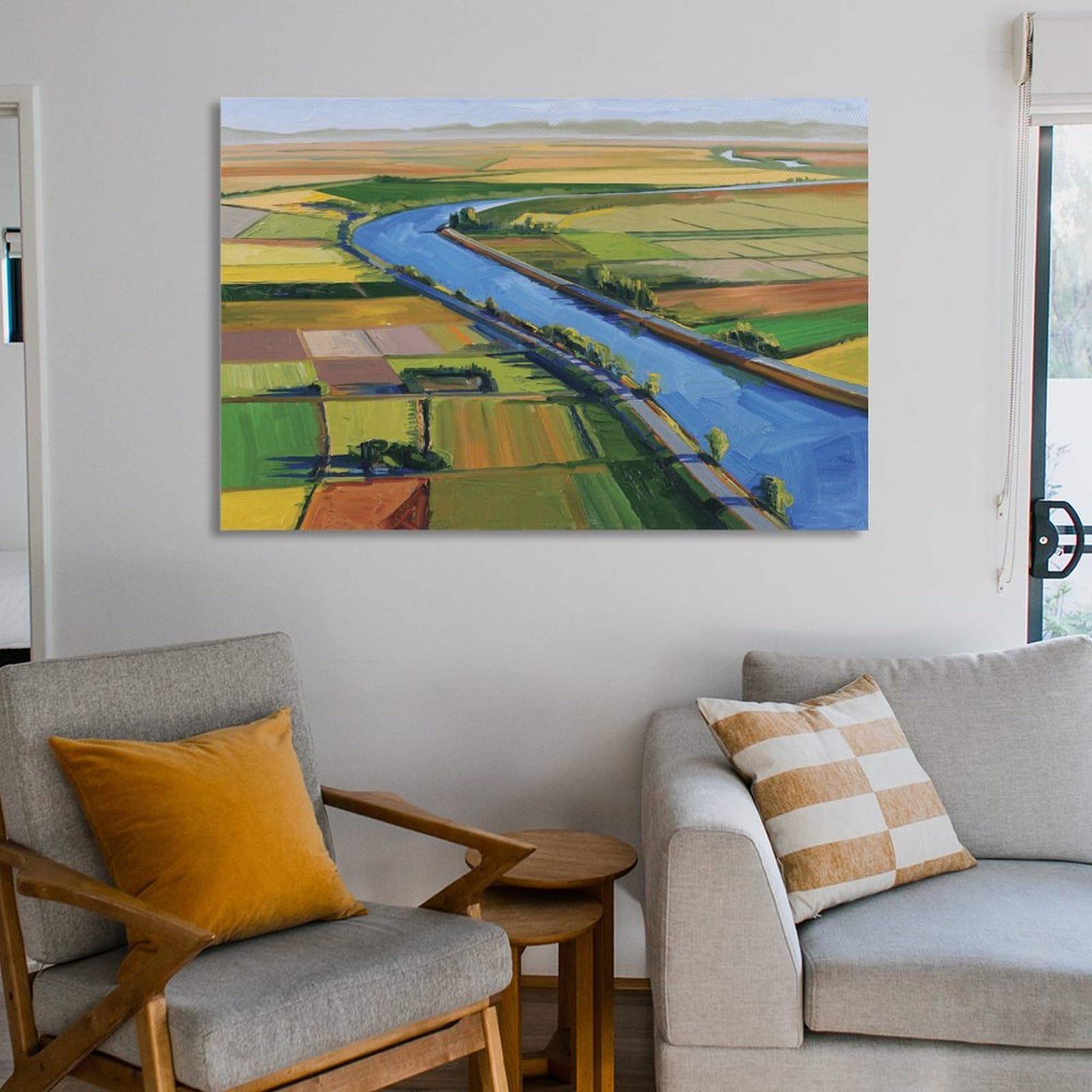 Amazon.com: Wayne Thiebaud Art Prints《Abstract Landscape》wall