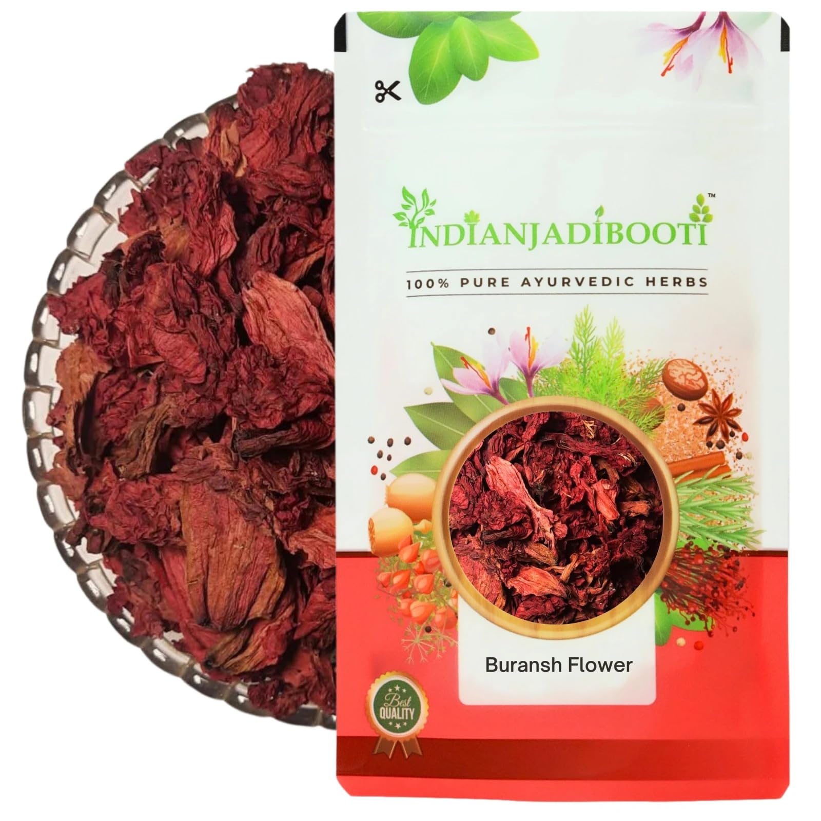 IndianJadiBooti Rhododendron Flower Dried (Herbal Tea) | Buransh Flower - Pure & Natural (50 Grams)-image-17