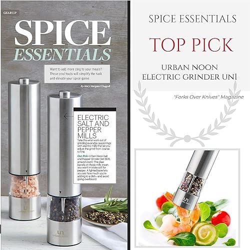 Miniatura 83 de urban noon - Bandeja para molinillo de sal y pimienta, acrílico transparente, molinillos de hasta 2.2 pulgadas de diámetro Bandeja de molino