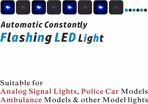 Miniatura 2 de 25PCS LED micro parpadeantes pre-cableados (modo de luz luz azul intermitente) 0805 SMD LED con accesorios de montaje para principiante modelo de