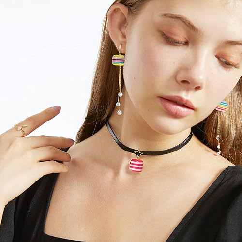 Miniatura 5 de 100 cuentas europeas de agujeros grandes, cuentas espaciadoras de colores surtidos, para manualidades, joyería, manualidades, collares, suministros