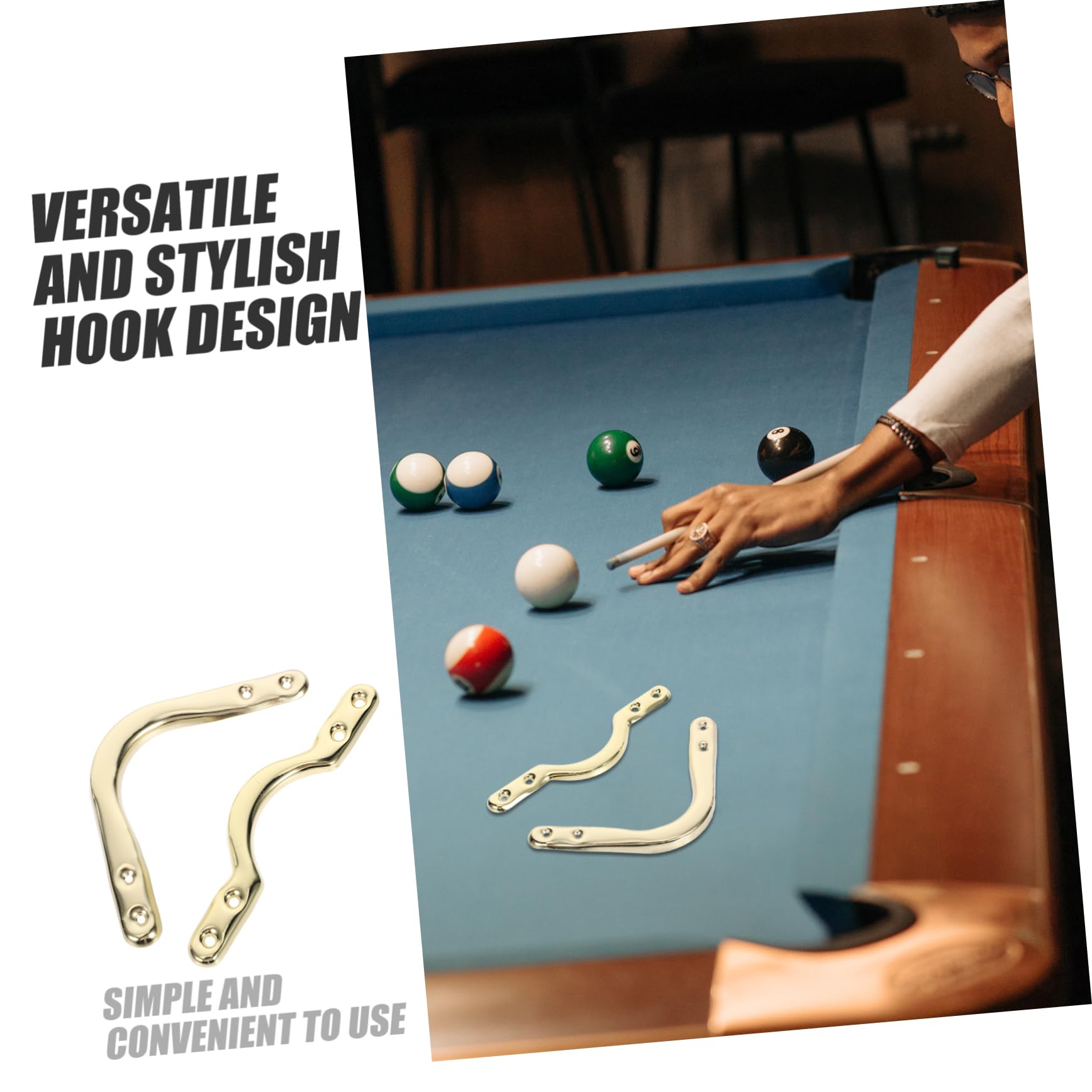 Rangement Billard Sol Sengfwin Rack Queue Billard 8 Trous - Support Sol Angle - Stockage Queues Et Boules - Style Rétro Rangement Billard 8 Trous