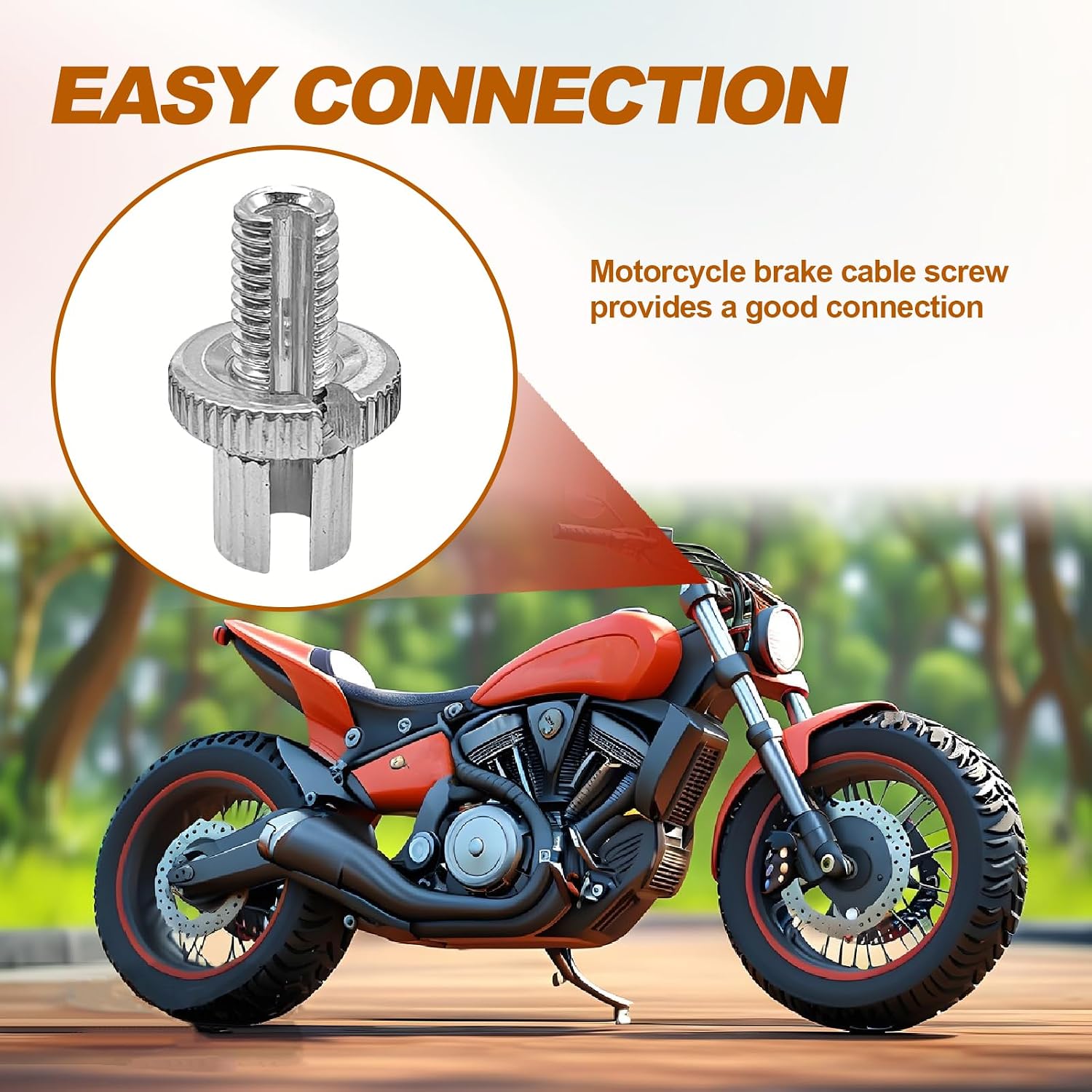 4 Pcs 8mm Metric Motorcycle Clutch Brake Cable Adjuster Screw Nuts Universal Compatible with Honda Suzuki Kawasaki Yamaha ATV Dirt Bike Replace OE #3467090