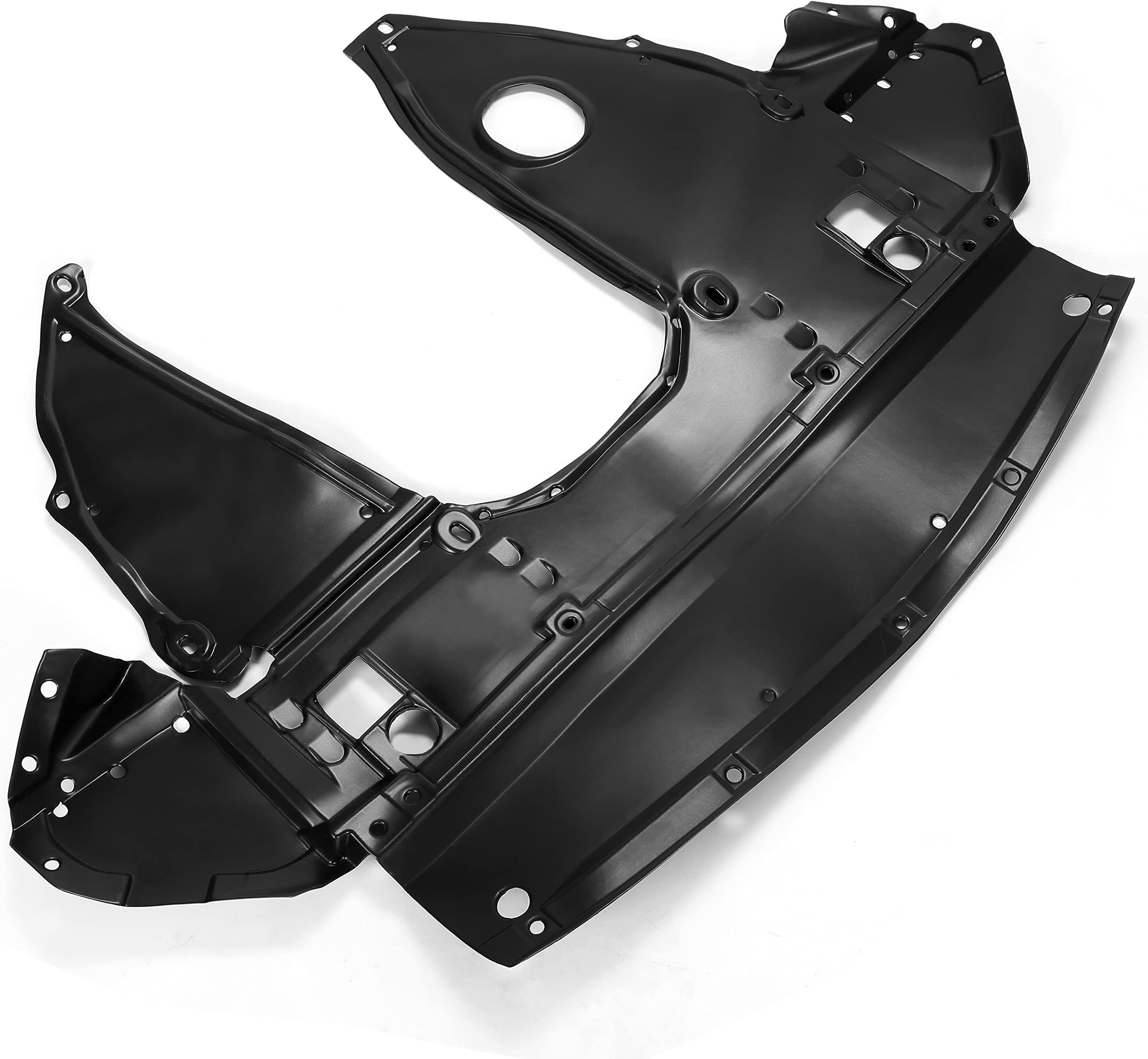 Kojem Front Engine Splash Shield Compatible with 2016-2023 Nissan Maxima 3.5L 2016-2018 Nissan Altima 2.5L 3.5L Replacement for NI1228164 75890-9HS0A Plastic Black