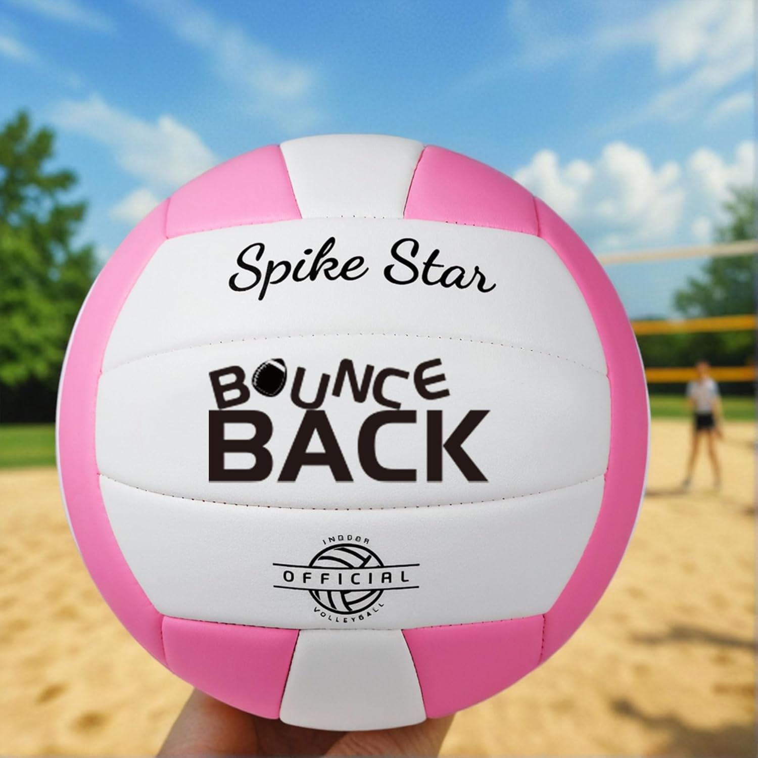 BOUNCEBACK Outdoor Volleyball for Beach and Garten