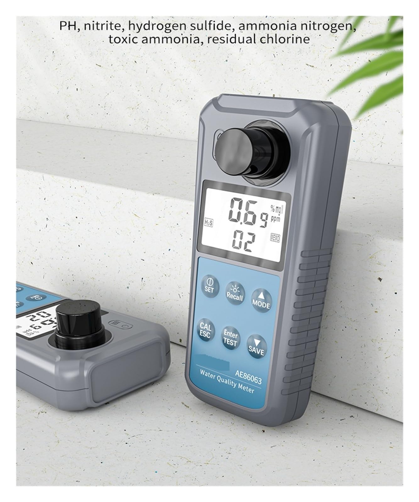 Turbidímetro Digital AE86065 Con Rango De Pantalla LCD 0.00~1000NTU para una lectura clara | Instrumentos portátiles de prueba y análisis de agua del medidor de turbidez
