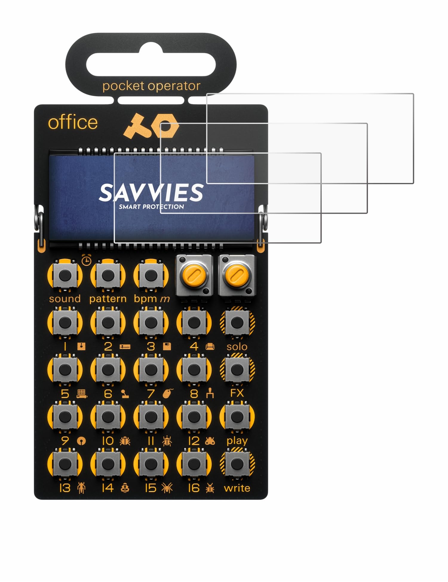 savvies 18 Pack Screen Protector compatible with Teenage Engineering PO-24 office Protection Film Clear