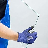 Vista 6 de ANDANDA Guantes Resistentes a Cortes Nivel 5, Ajuste Elástico 3D Cómodo, Guantes de Trabajo de Nitrilo Doble Revestido con Agarre Potente, Guantes