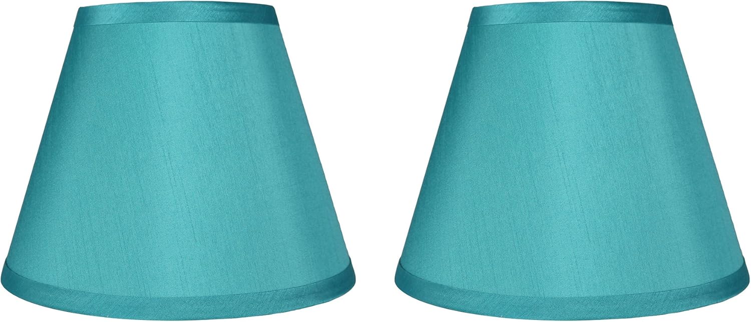 Urbanest Coolie Hardback Lampshade, Faux Silk, 5-inch by 9-inch by 7-inch, Pink, Spider Washer Fitter