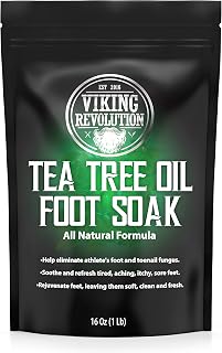 Tea Tree Oil Foot Soak with Epsom Salt - Athletes Foot, Detox Foot Bath Soak for Foot Odor and Soothing Soreness