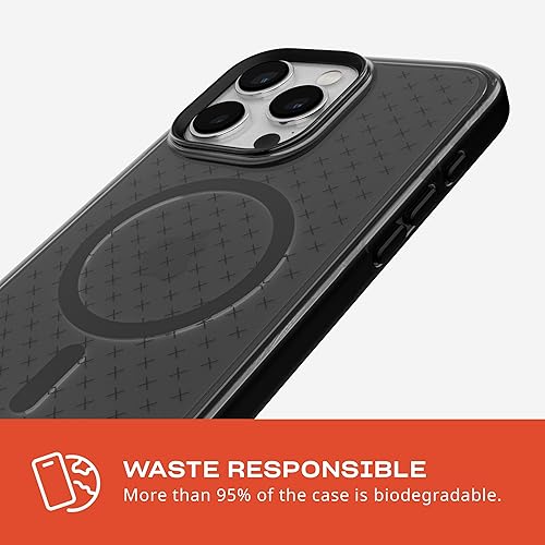 Miniatura 7 de Tech21 Evo Check - Funda para iPhone 15 Pro Max, compatible con MagSafe, funda de protección contra impactos, color ahumadonegro