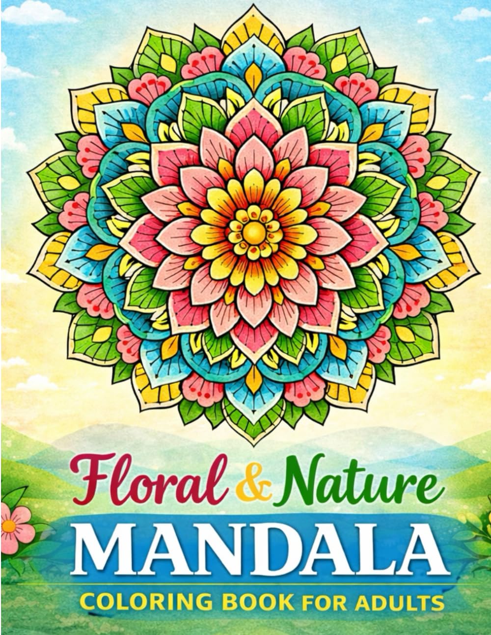 Floral & Nature Mandala Coloring Book for Adults: 100+ RELAXING FLORAL &NATURE MANDALA DESIGNS