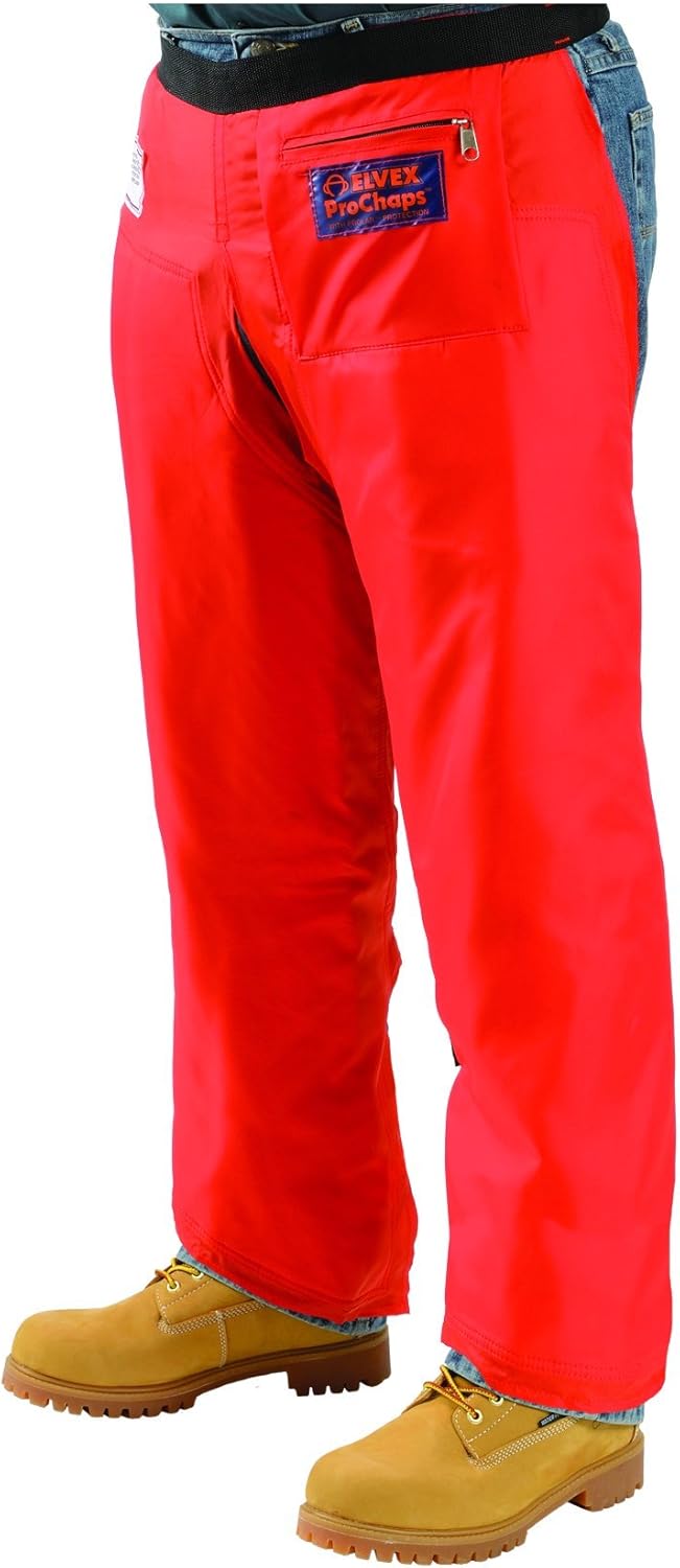 Delta Plus Chain Saw Chaps, 33 in. L, Orange