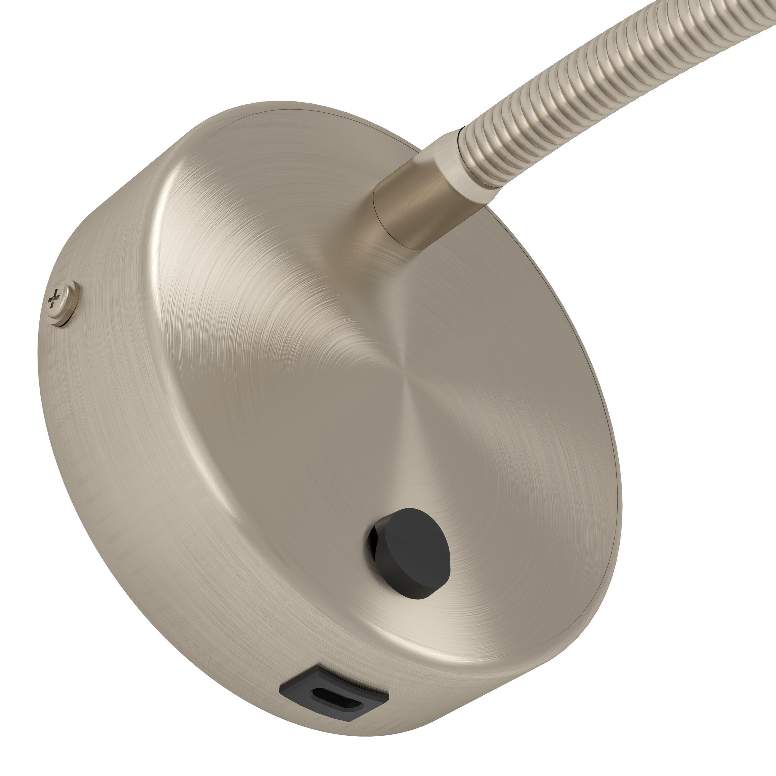 EGLO Applique murale intérieure LED Olivandino, fonction de charge USB | lampe de lecture avec bras articulé, luminaire pour salon et chambre, spot orientable en métal argenté, blanc chaud