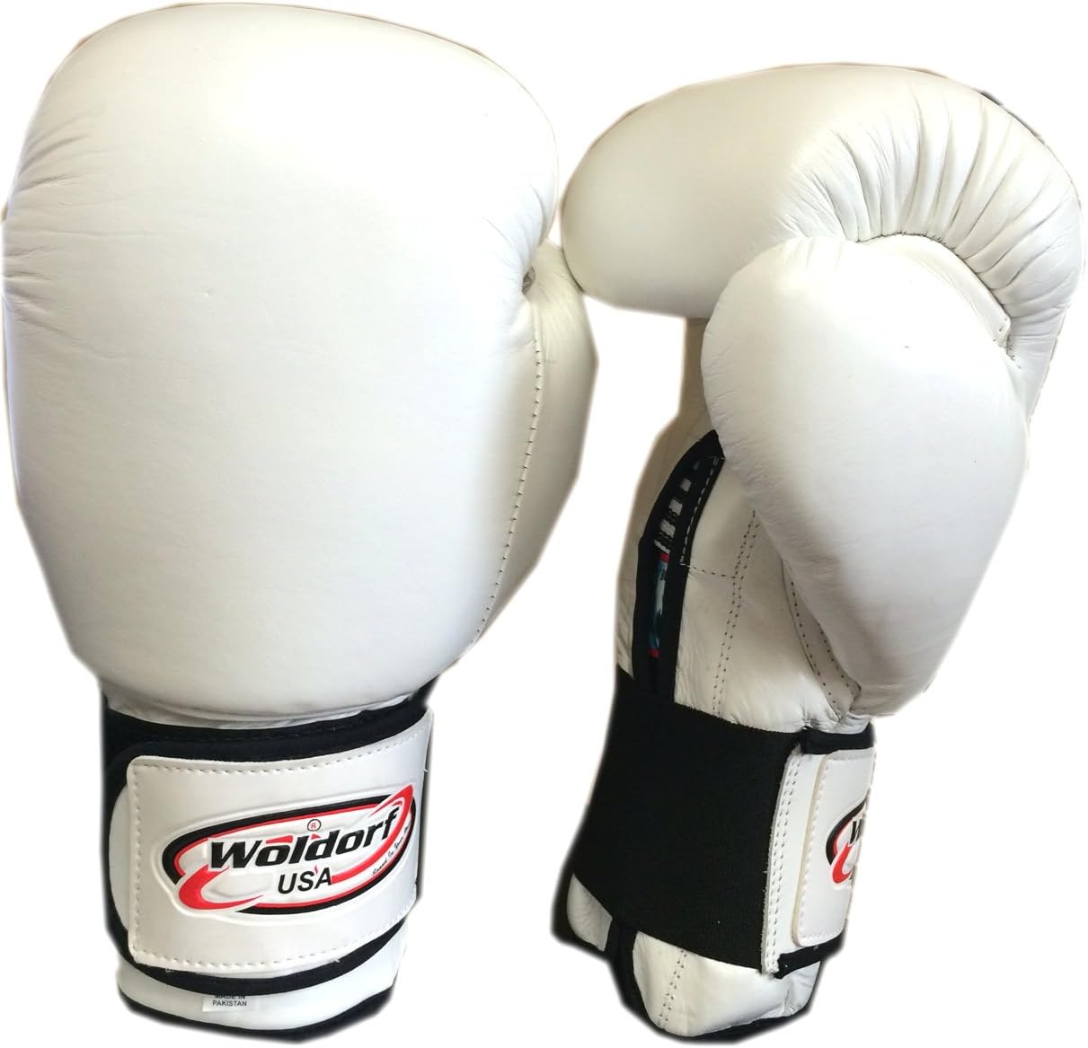 Boxing Gloves in Leather White 16oz Sparring, Grappling, Kickboxing, Fighting Gloves, Muay Thai Training, Heavy Bag Gloves for Punching Bag