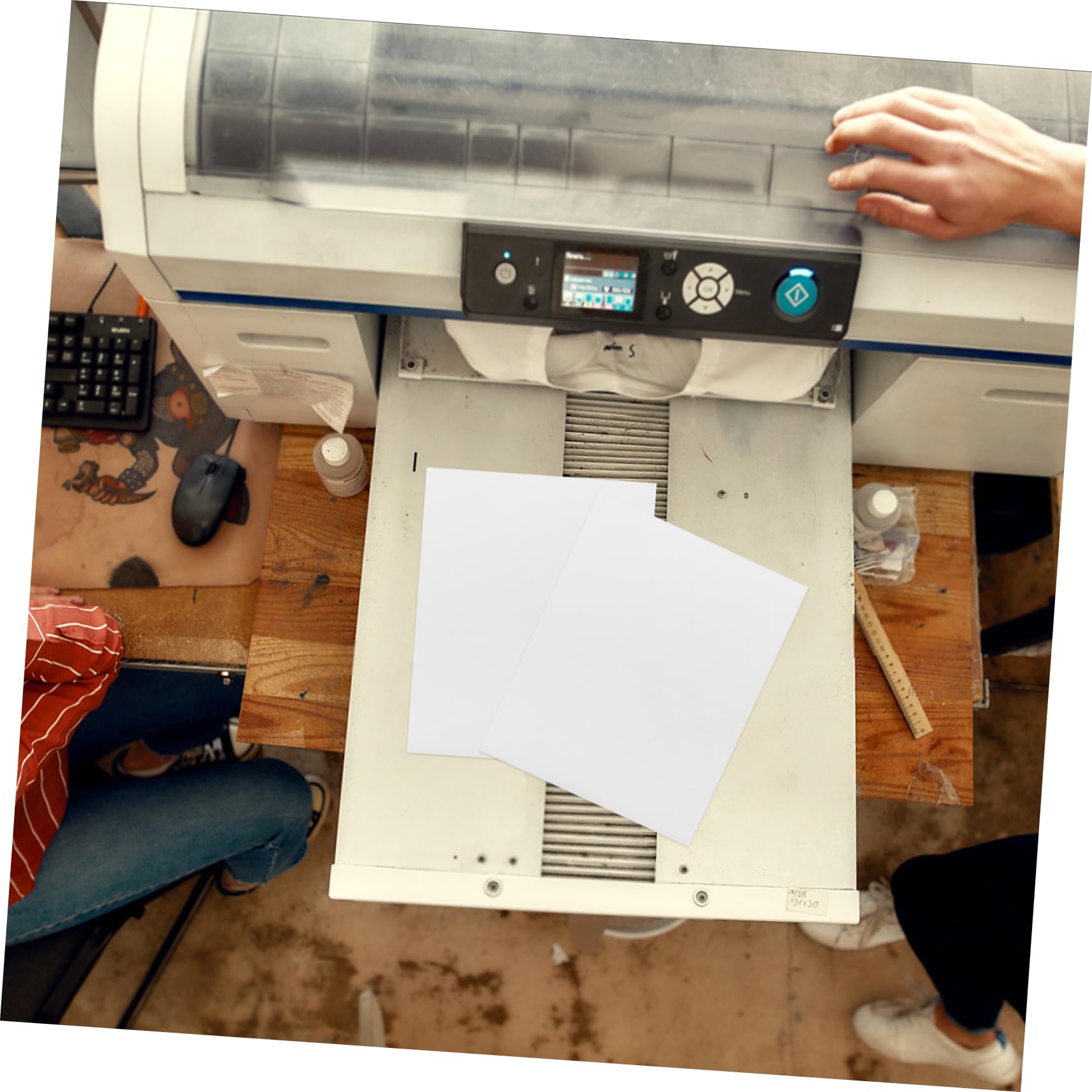 Étiquettes Autocollantes pour Imprimante A4 60 Feuilles Pet Argenté