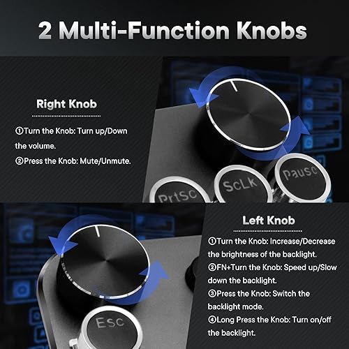 Miniatura 3 de Teclado mecánico inalámbrico para máquina de escribir TKL 24GBT50con cable WM87 Retro Vintage Gaming Teclado de máquina de escribir con teclas