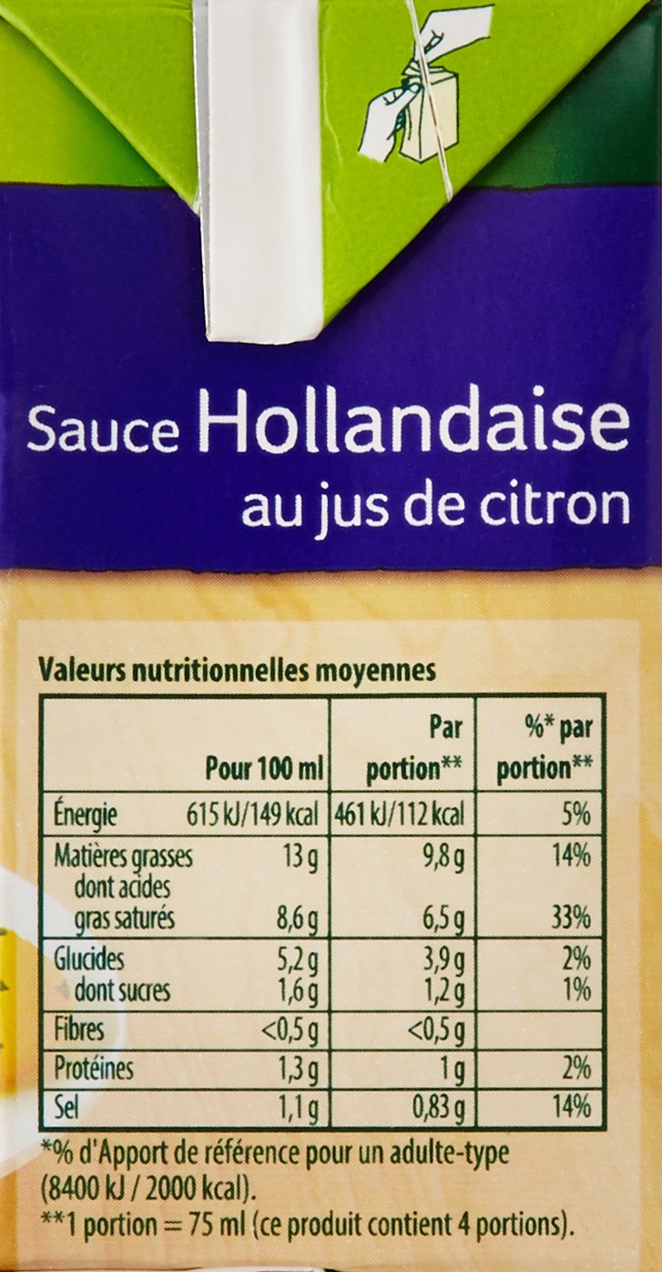 Knorr Sauce Hollandaise au Jus de Citron 30 cl
