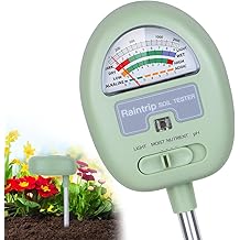 Soil Moisture Meter,4-in-1 Soil Ph Meter, Soil Tester for Moisture, Light,Nutrients, pH,Soil Ph Test Kit, Great for Garden, Lawn, Farm, No Battery Required, Gifts for Plants Lover