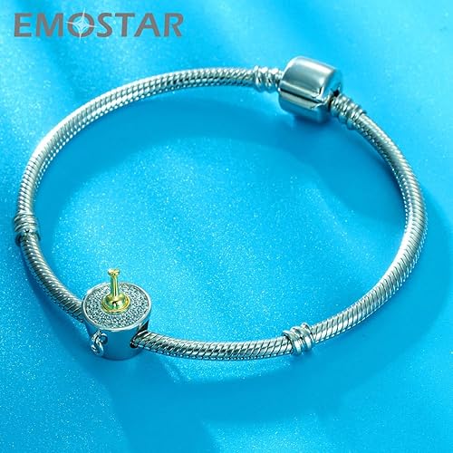 Miniatura 8 de EMOSTAR Juego de dijes de tazas para pulseras de bricolaje, dijes de cubo de hielo champán y dijes de copa de vino, juego de joyas en plata de ley