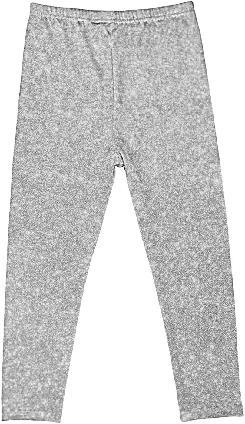 Girls Glitter Leggings Sparkly Stretchy Pants Comfortable Joggers Casual Schoolwear Trousers for Active Teens 2026