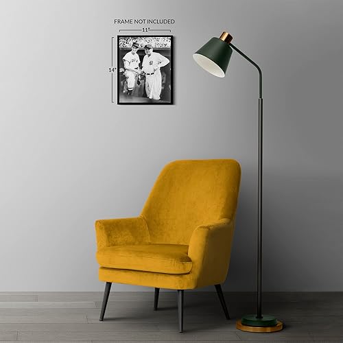 Miniatura 5 de HISTORIX Póster vintage de 1943 de Ted Williams y Babe Ruth  Foto vintage de 11 x 14 pulgadas de Babe Ruth y Ted Williams en un Dugout en Fenway Park