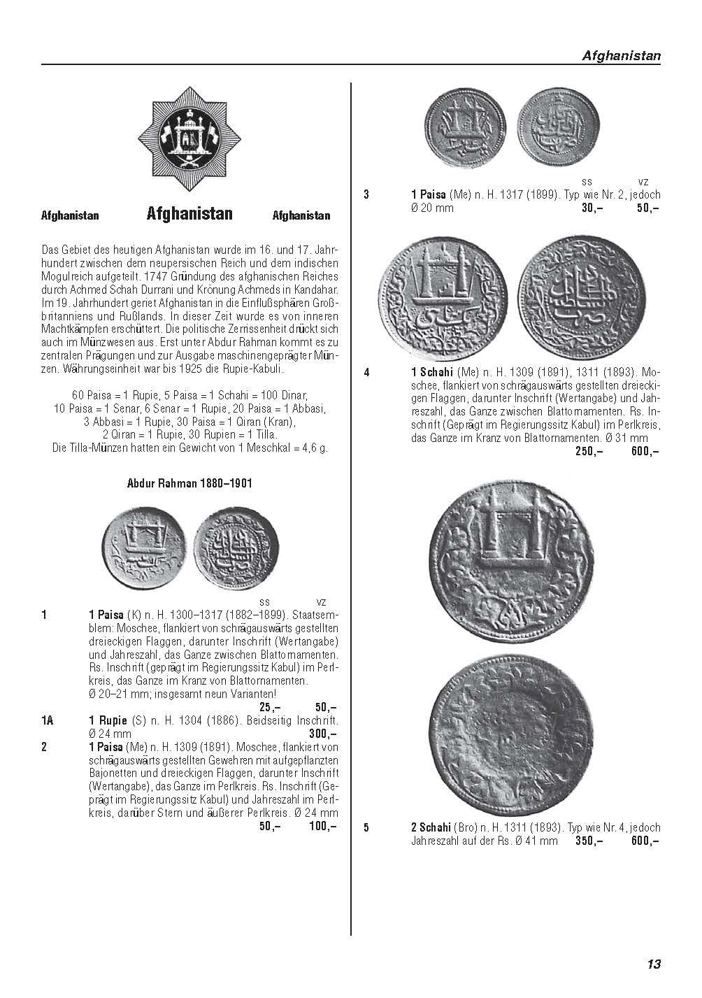 Weltmünzkatalog 19. Jahrhundert 1801 – 1900