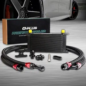 G-PLUS 19-Row AN-10 Aluminum Engine/Transmission Oil Cooler Kit