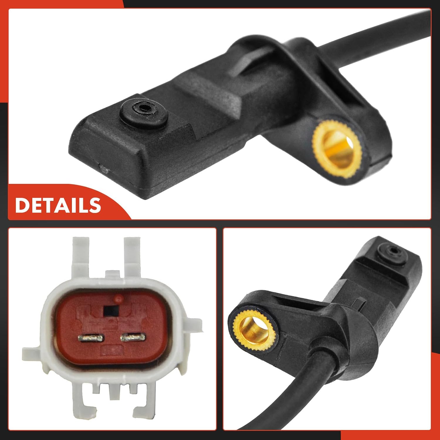 A-Premium ABS Wheel Speed Sensor Compatible with Jeep Models - WJ Grand Cherokee 1999-2004, l6 4.0L/V8 4.7L, Sport Utility - Rear Left Driver Side, Replace# 56041509AA