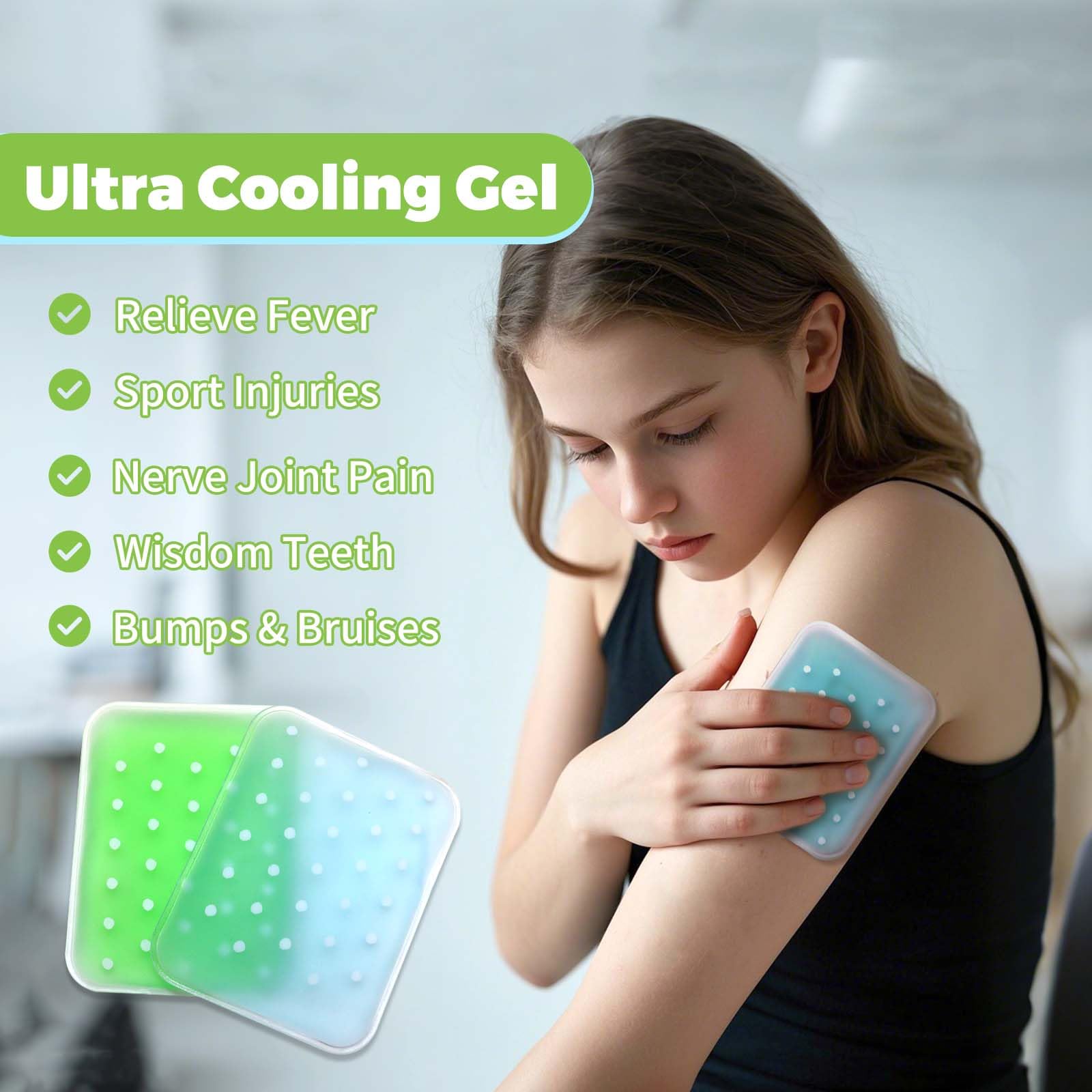 Boo Boo - Paquetes de hielo reutilizables para niños, compresa fría no tóxica para golpes y lesiones, paquete de 5 paquetes de hielo coloridos para niños (sin BPA, seguro para niños)