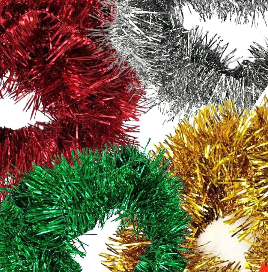 Amazon.co.jp: クリスマス モール ガーランド 幅9cm 長さ2m 金