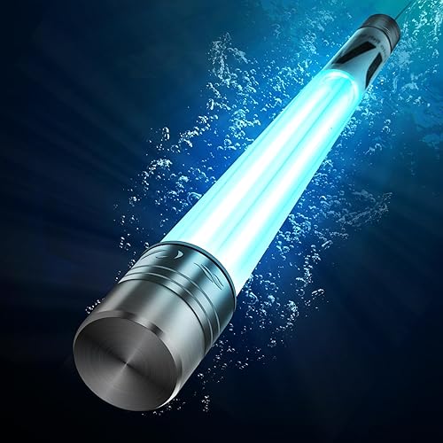 Vista 9 de Luz UV de acuario de 18 W para 100-1000 galones, clarificador de agua de estanque UV para estanque Koi, piscina, spa, tanque de peces grande, luz UV