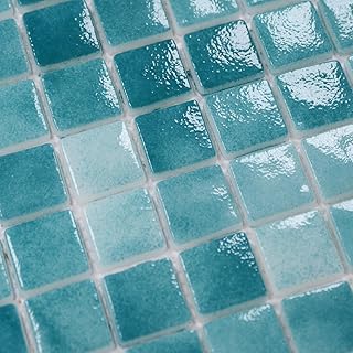 8.7 Sq.Ft Glass Mosaic Pool Tile, Non...