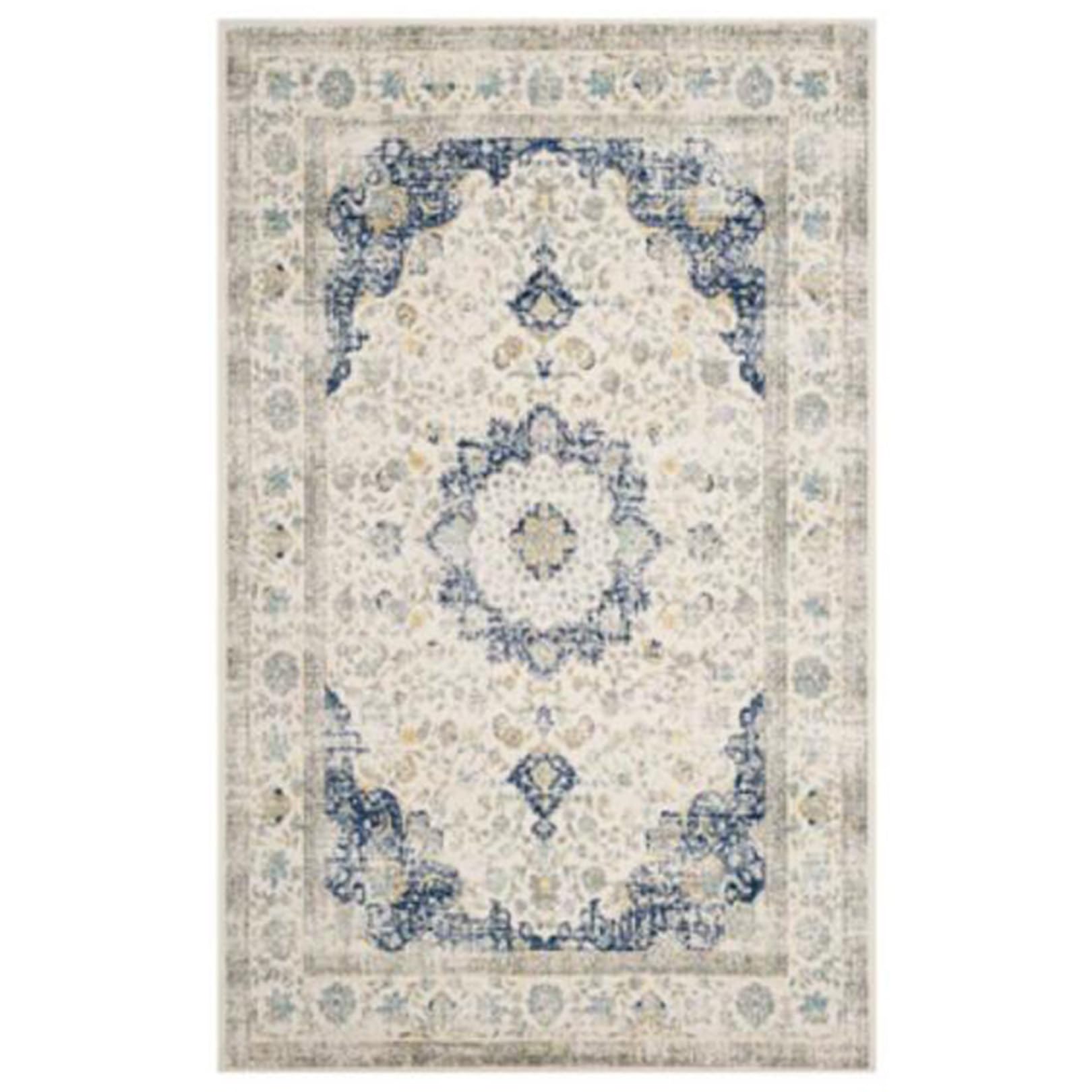 Moquette de salon vintage en fleurs marocaines 140x200cm de haute qualité