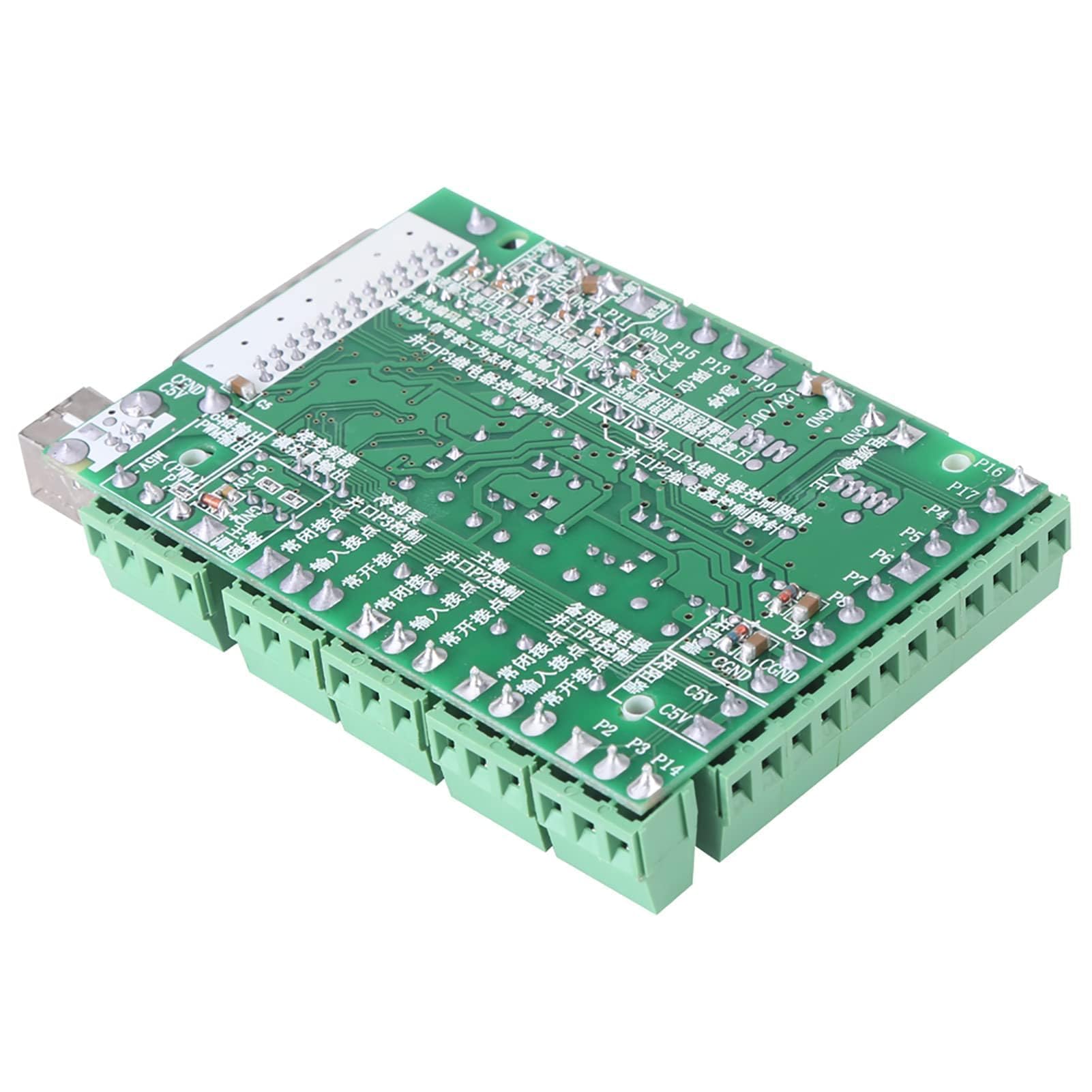 Carte d'extension CNC, Contrôleur CNC MACH3V2.1-L à 4 Ou 6 Axes, Carte d'extension pour le Contrôle de Mouvement Destinée Aux Machines de Gravure, Aux Tours