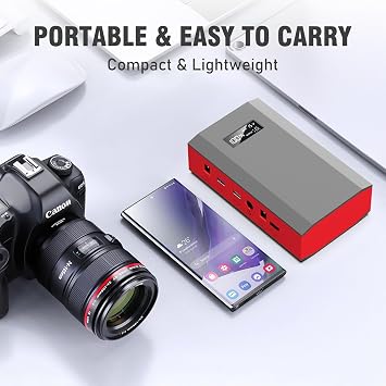 Portable Solar Generator 300W Power Station with Foldable 60W Solar Panel, Portable Power Bank 65W with DC AC Outlet 110V for Laptop Smart Device Home RV Outdoor Hiking Camping Adventure