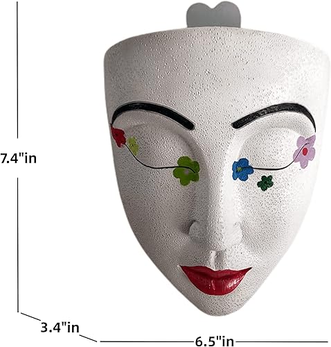 Miniatura 5 de Maceta de pared para interior y exterior, maceta colgante de pared, decoración de pared, decoración de pared de maceta, decoración de maceta facial,