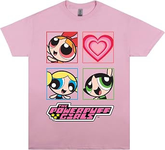 Isaac Morris Limited The Powerpuff Girls Square Girls Mens and Womens Short Sleeve T-Shirt