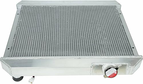 Miniatura 18 de Radiador de aluminio de 3 filas compatible con Toyota Land Cruiser 1958-1984 3.9L 4.2L FJ40 FJ45 Series L6 Entrada superior: 1.50 pulgadas. Salida