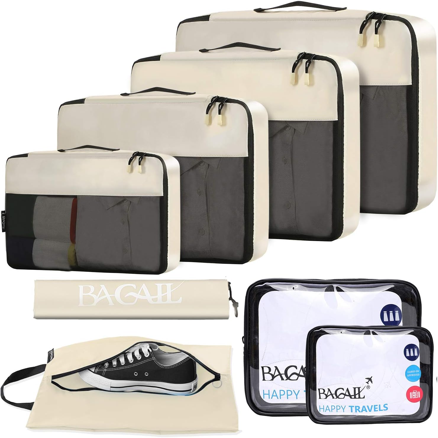 8 Set/9 Set Packing Cubes Luggage Packing Organizer for Travel, Suitcase Packing Bags for Travel Accessories