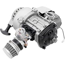 49cc 2-Stroke mini Engine Motor kit for Pocket Bikes, mini Off-Road Motorcycles, All-Terrain Vehicles ATVs, and Scooters, Equipped with a Hand-Start Engine and Fuel Tank air Cooling System