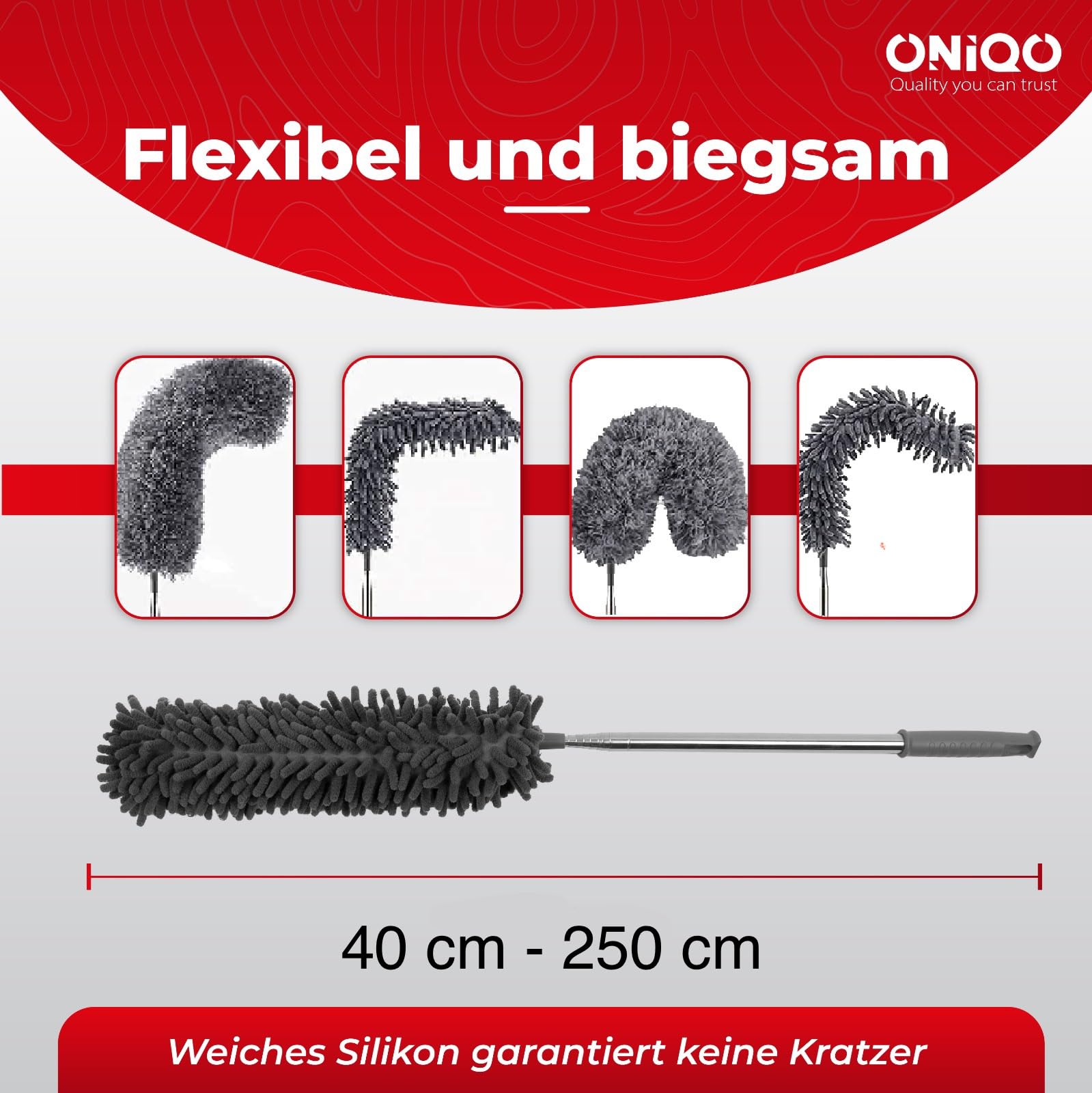 TEMPO DI SALDI Microvezel-plumeau met uittrekbare en flexibele handgreep