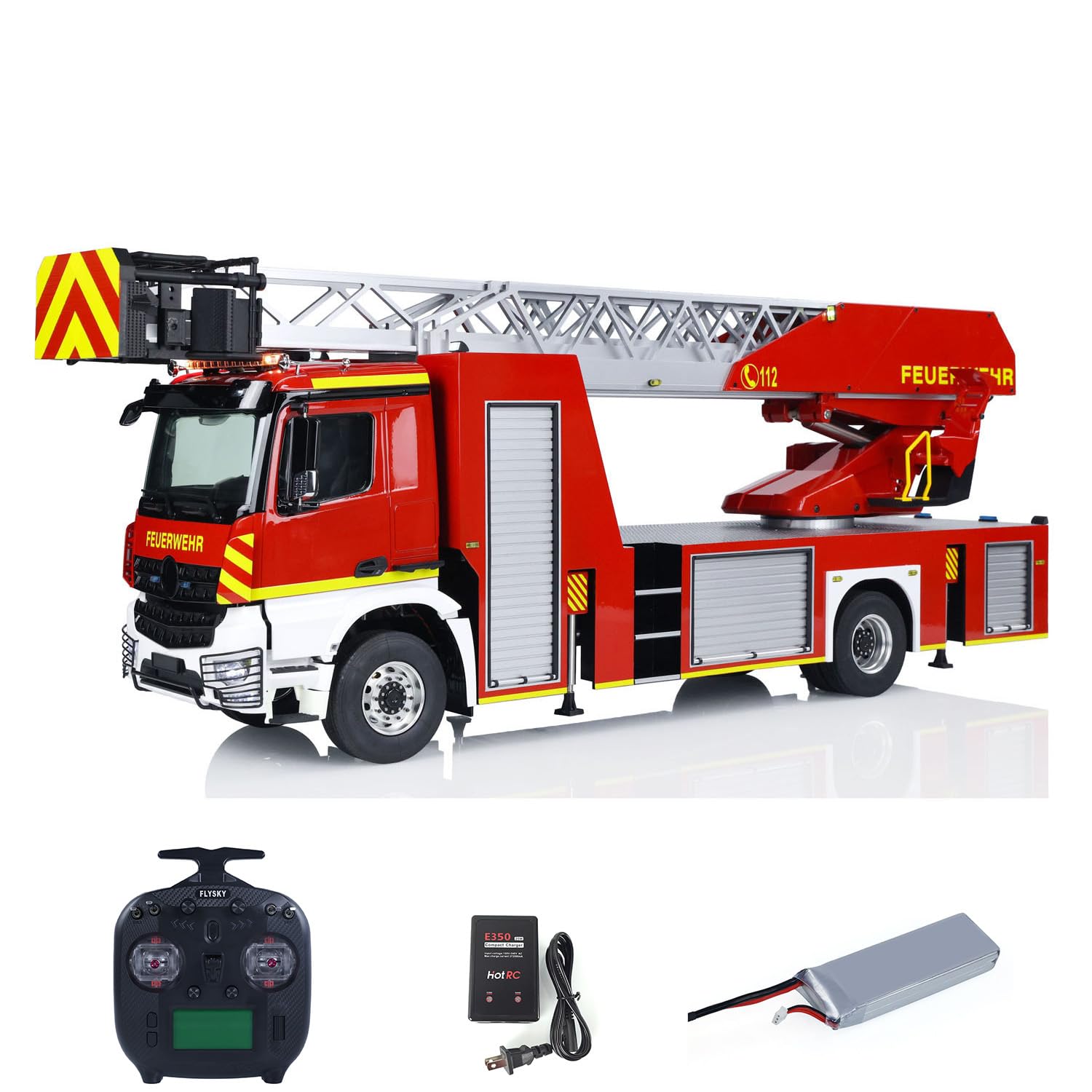 TOUCAN RC HOBBY 1 14 4X2 Metal Chassis Ladder Truck 3363 RC Fire Truck ST8 Radio 2Speed RTR