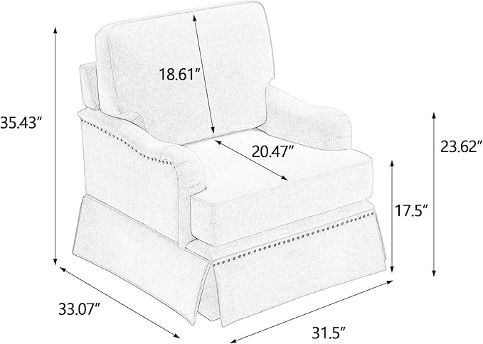 Sillón Giratorio Chenille Tapizado 2 Piezas miniatura 2