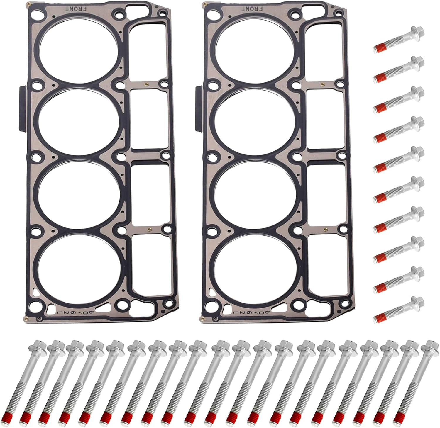 ChawYI LS3 5-Layer MLS Head Gasket Kit with Head Bolts for Chevy GMC Cadillac 6.0L 6.2L L92 L94 L96 L76 - 12610046 OEM Style